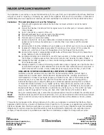 Preview for 32 page of Frigidaire FGEF300DNB Important Safety Instructions Manual