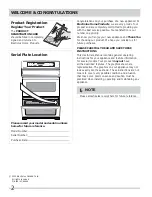 Preview for 2 page of Frigidaire FGEF302TNF Important Safety Instructions Manual