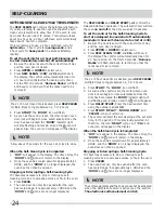 Preview for 24 page of Frigidaire FGEF302TNF Important Safety Instructions Manual