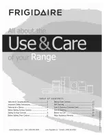 Preview for 1 page of Frigidaire FGEF302TNFA Use & Care Manual