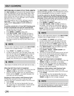 Preview for 24 page of Frigidaire FGEF302TNFA Use & Care Manual