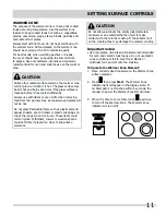 Preview for 11 page of Frigidaire FGEF302TPF Use & Care Manual