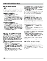 Preview for 16 page of Frigidaire FGEF302TPF Use & Care Manual