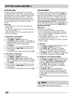 Preview for 20 page of Frigidaire FGEF302TPF Use & Care Manual