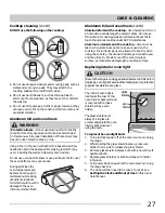 Предварительный просмотр 27 страницы Frigidaire FGEF3030PF Use & Care Manual