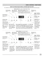 Preview for 15 page of Frigidaire FGEF3031KQA Service Use & Care Manual