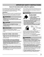 Preview for 3 page of Frigidaire FGEF3032MBA Use & Care Manual