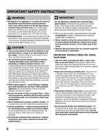 Preview for 4 page of Frigidaire FGEF3032MBA Use & Care Manual