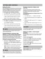 Preview for 16 page of Frigidaire FGEF3032MBA Use & Care Manual