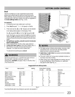 Preview for 23 page of Frigidaire FGEF3032MBA Use & Care Manual