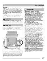 Preview for 25 page of Frigidaire FGEF3032MBA Use & Care Manual