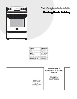 Frigidaire FGEF3041K Parts Catalog preview