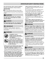 Preview for 3 page of Frigidaire FGEF304DKB Use And Care Manual