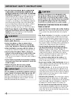 Preview for 4 page of Frigidaire FGEF304DKB Use And Care Manual