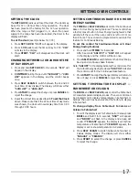 Preview for 17 page of Frigidaire FGEF304DKB Use And Care Manual