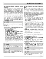 Preview for 21 page of Frigidaire FGEF304DKB Use And Care Manual