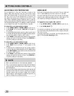 Preview for 28 page of Frigidaire FGEF304DKB Use And Care Manual