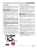 Preview for 29 page of Frigidaire FGEF304DKB Use And Care Manual