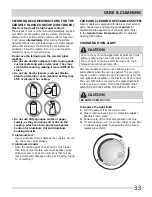 Preview for 33 page of Frigidaire FGEF304DKB Use And Care Manual