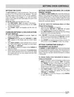 Preview for 17 page of Frigidaire FGEF304DKBD Use & Care Manual