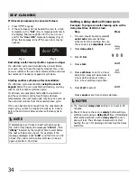 Предварительный просмотр 34 страницы Frigidaire FGEF3058RF Use & Care Manual