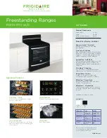 Preview for 1 page of Frigidaire FGEF3077K W/B User Manual