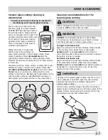 Preview for 37 page of Frigidaire FGES3045KB - 30' Electric Slide-In Range Gallery Mono Group Use & Care Manual