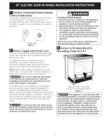 Preview for 5 page of Frigidaire FGES3045KFF Installation Instructions Manual