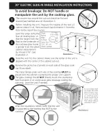 Preview for 3 page of Frigidaire FGES3065KBB Installation Instructions Manual