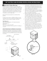 Preview for 10 page of Frigidaire FGES3065KBB Installation Instructions Manual