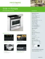 Frigidaire FGES3065KW - Gallery 30" Slide Specification Sheet preview