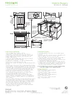 Предварительный просмотр 3 страницы Frigidaire FGES3075KB - Gallery Premier 30"Slide Product Specifications