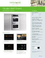 Frigidaire FGET2765KB - Gallery 27" Double Electric Wall Oven Brochure & Specs preview