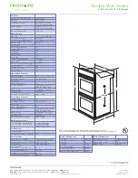 Preview for 2 page of Frigidaire FGET3065KB - Gallery 30"Double Electric Wall Oven Specifications