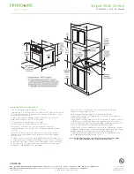 Предварительный просмотр 2 страницы Frigidaire FGEW2745KF - 27" Single Electric Wall Oven Specification Sheet