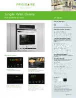 Предварительный просмотр 1 страницы Frigidaire FGEW2765KB - Gallery 27" Convection Single Oven Specifications