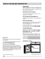 Preview for 2 page of Frigidaire FGEW276SP Use & Care Manual