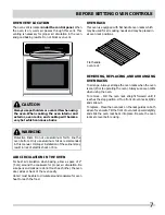 Preview for 7 page of Frigidaire FGEW276SP Use & Care Manual