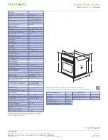 Preview for 2 page of Frigidaire FGEW3065KF - 30" Single Electric Wall Oven Specifications