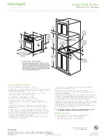 Preview for 3 page of Frigidaire FGEW3065KF - 30" Single Electric Wall Oven Specifications