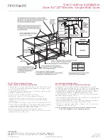 Preview for 4 page of Frigidaire FGEW3065KF - 30" Single Electric Wall Oven Specifications