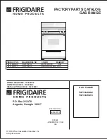 Frigidaire FGF316WGSC Factory Parts Catalog preview