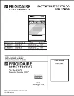 Frigidaire FGF326WG Factory Parts Catalog preview