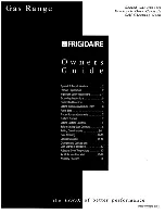 Frigidaire FGF353CASJ Owner'S Manual preview