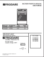 Frigidaire FGF354BGDD Factory Parts Catalog preview