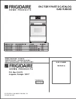 Frigidaire FGF367CG Factory Parts Catalog preview