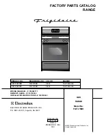 Frigidaire FGF375BH Factory Parts Catalog preview