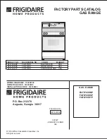 Frigidaire FGF376CEBP Factory Parts Catalog preview