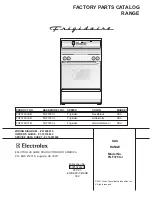 Frigidaire FGF376CJ Factory Parts Catalog preview