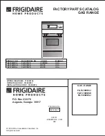 Frigidaire FGF379WECJ Factory Parts Catalog предпросмотр